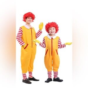 4-PCS Unisex👦🏻👧🏻 Kids Circus🎪Clown🤡Costume Sz 4T(110cm)